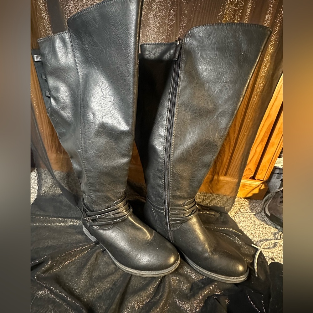 Maurice’s knee high extra wide calf boot